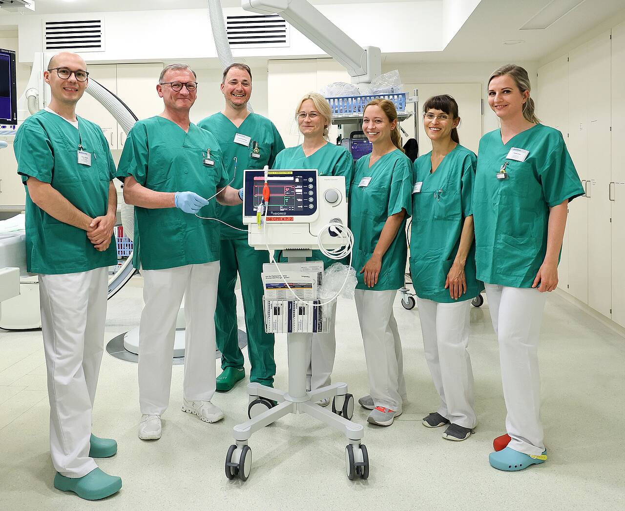 Blick hinter die Kulissen in der Kardiologie: Tag der offenen Tür im Klinikum Pfeiffersche Stiftungen Team Kardiologie Klinikum Pfeiffersche Stiftungen